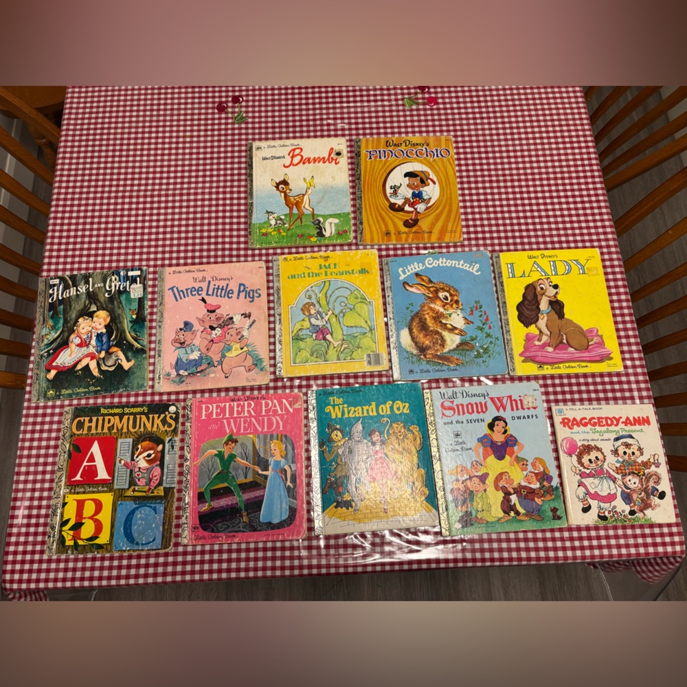 11 vintage little golden books